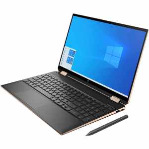 HP - Spectre x360 2-in-1 15.6" 4K Ultra HD Touch-Screen Laptop - Intel Core i7 - 16GB Memory - 512GB SSD - HP Finish In Dark Ash Silver, Sandblasted Finish