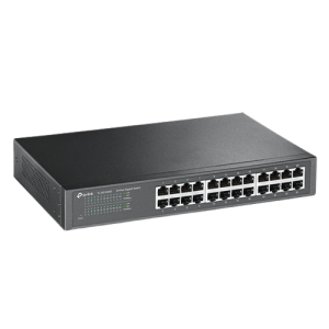 TP-Link Ethernet Switch, 24 Port Unmanaged Metal Desktop Plug and Play Compact