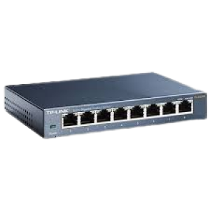 TP-Link Ethernet Switch, 8 Port Unmanaged Metal Desktop Plug and Play Compact
