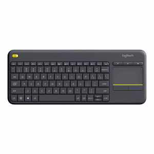 Logitech K400 Plus Wireless Touch With Easy Media Control and Built-in Touchpad
