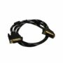 Generic DVI Male To DVI Male Monitor Cable - 24 + 1 Pin - 1.5m - Black