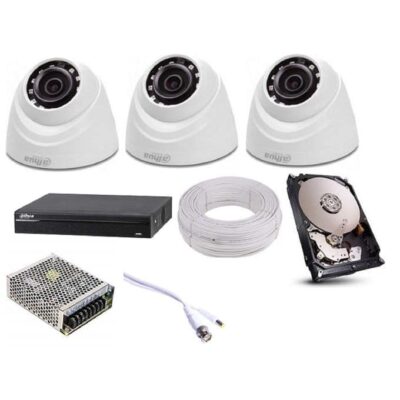 Dahua CCTV Security Cameras / Dahua 3 Cameras Installation Kit